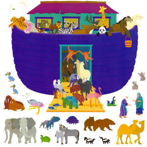 Noah's Ark Stickers by Mrs. Grossman's
