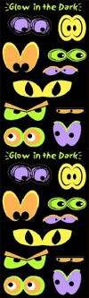 Glow In The Dark Eyes (Glow in the Dark) Stickers by Mrs. Grossman's