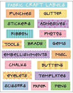 Fabric Craft Labels (Fabric) Stickers by Mrs. Grossman's