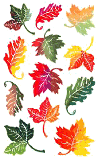 Fall Leaves Stickers by Mrs. Grossman's