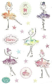 Fanciful Ballerinas Stickers by Mrs. Grossman's