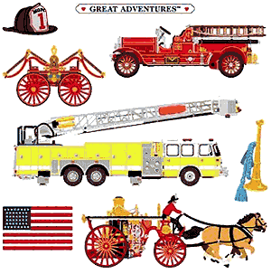 Fire Engine Stickers by Mrs. Grossman's