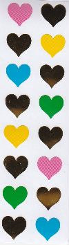 Gold Foil Small Hearts Stickers by Mrs. Grossman's
