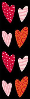 Folk Hearts Stickers by Mrs. Grossman's