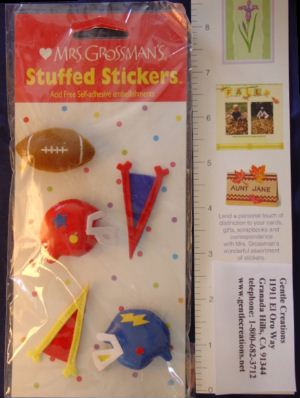 Football (Stuffed) Stickers by Mrs. Grossman's