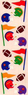 Football Stickers by Mrs. Grossman's