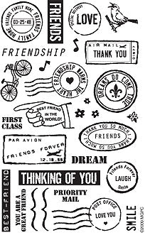 Friendship Cancellations Stickers by Mrs. Grossman's