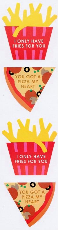 Pizza My Heart Stickers by Mrs. Grossman's
