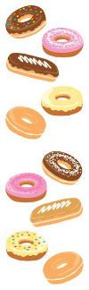 Frosted Doughnuts Stickers by Mrs. Grossman's