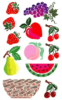 Fruit Stickers by Mrs. Grossman's