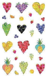 Fruitful Hearts (Refl) Stickers by Mrs. Grossman's