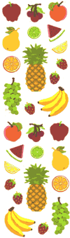Fruit II Stickers by Mrs. Grossman's