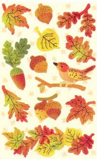 Giant Autumn Leaves (Refl) Stickers by Mrs. Grossman's