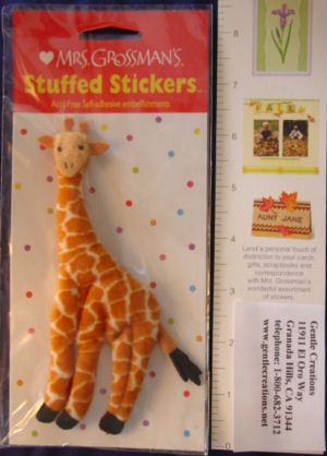 Giraffe (Stuffed) Stickers by Mrs. Grossman's