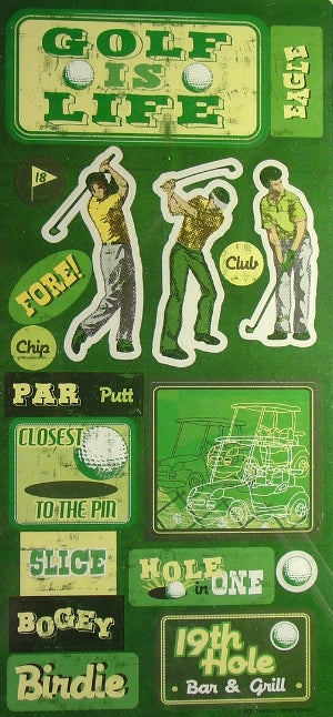 Golf Icons Stickers by Sandylion Sticker Designs