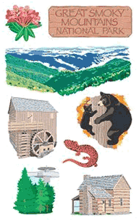 Great Smoky Mountains Stickers by Mrs. Grossman's
