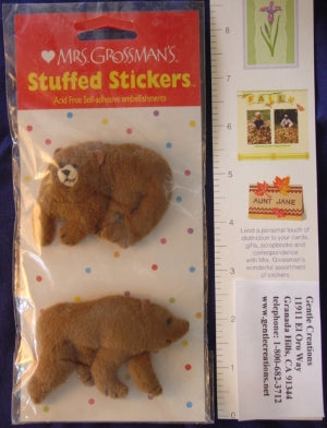 Grizzly Bears (Stuffed) Stickers by Mrs. Grossman's