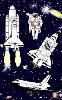 Giant Space Shuttle Stickers by Mrs. Grossman's