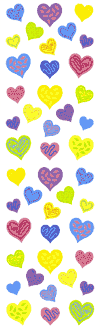 Happy Hearts Stickers by Mrs. Grossman's