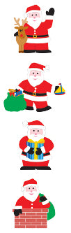 Happy Santa Stickers by Mrs. Grossman's
