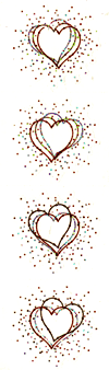Heart Burst (Refl) Stickers by Mrs. Grossman's