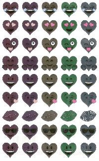 Heart Emotions Stickers by Mrs. Grossman's