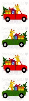 Scene One Holiday Giraffe Stickers by Mrs. Grossman's