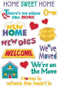 Home Captions Stickers by Mrs. Grossman's