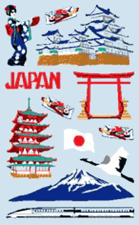 Japan Stickers by Mrs. Grossman's