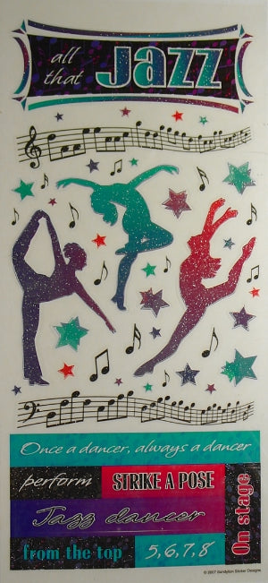 Jazz Stickers by Sandylion Sticker Designs
