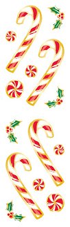Jolly Peppermint Candy (Refl) Stickers by Mrs. Grossman's