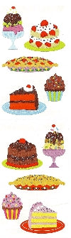 Just Desserts (Refl) Stickers by Mrs. Grossman's
