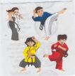 Martial Arts Stickers by Sandylion Sticker Designs
