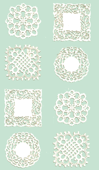 Lace Medallions Stickers by Mrs. Grossman's