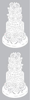 Wedding Cake II Stickers by Mrs. Grossman's