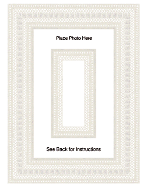 Linen Large Frame Stickers by Mrs. Grossman's