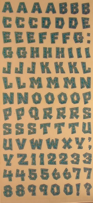 Little Boys Alphabet Stickers by Sandylion Sticker Designs