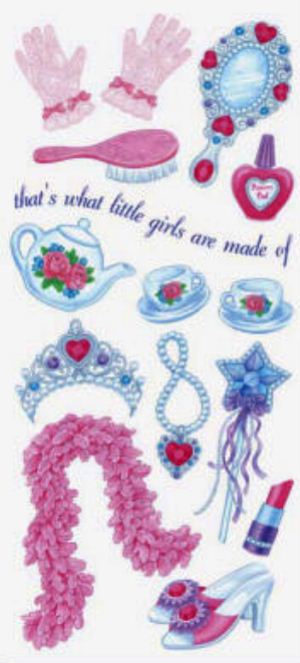 Little Girls Stickers by Sandylion Sticker Designs