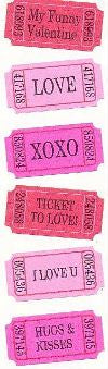 Love Tickets Stickers by Mrs. Grossman's
