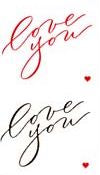 Love You (Refl) Stickers by Mrs. Grossman's