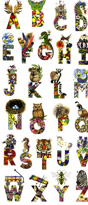 Lucys Illuminated Letters Stickers by Mrs. Grossman's
