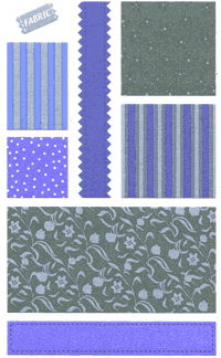 Swatches Manor House (Fabric) Stickers by Mrs. Grossman's
