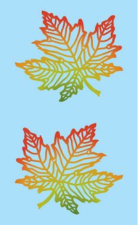 Maple Leaf Stickers by Mrs. Grossman's