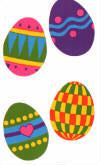 Medium Easter Eggs Stickers by Mrs. Grossman's