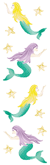 Mermaid II (Opal) Stickers by Mrs. Grossman's