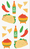 Mexican Food Stickers by Mrs. Grossman's