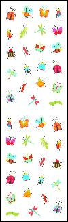 Micro Bugs (Spkl) Stickers by Mrs. Grossman's