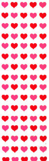 Micro Red and Pink Hearts Stickers by Mrs. Grossman's