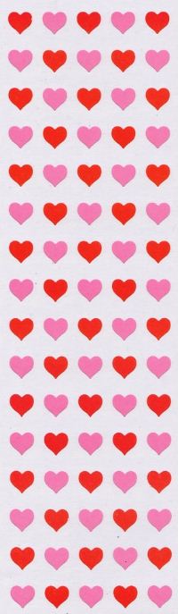Micro Red & Pink Hearts Stickers by Mrs. Grossman's