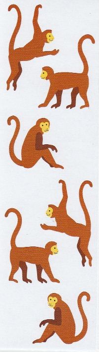 Monkey Stickers by Mrs. Grossman's